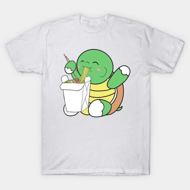 Ramen Turtle T-Shirt by CarlComics